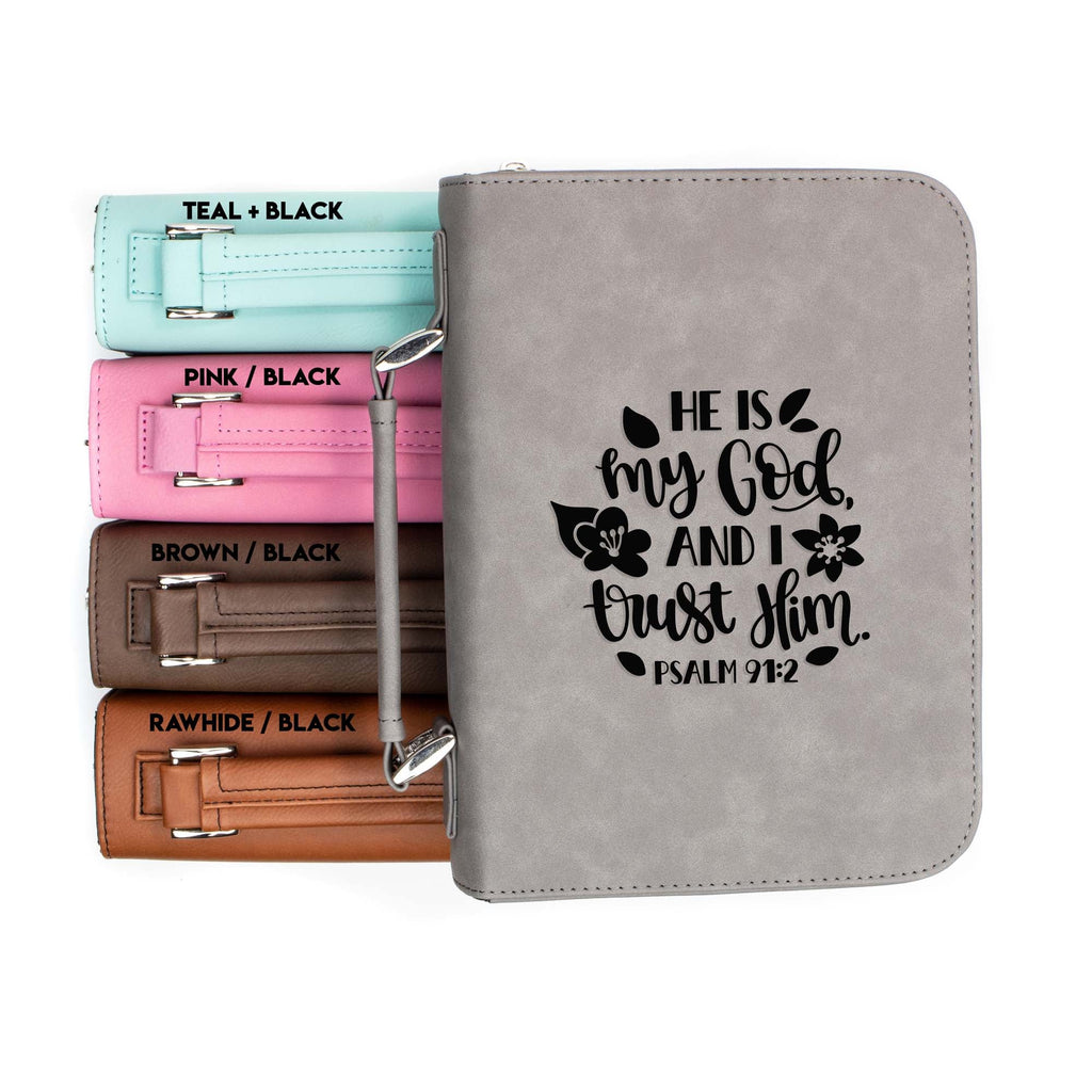 He is My God and I Trust Him - Psalm 91-2 - Bible Book Cover