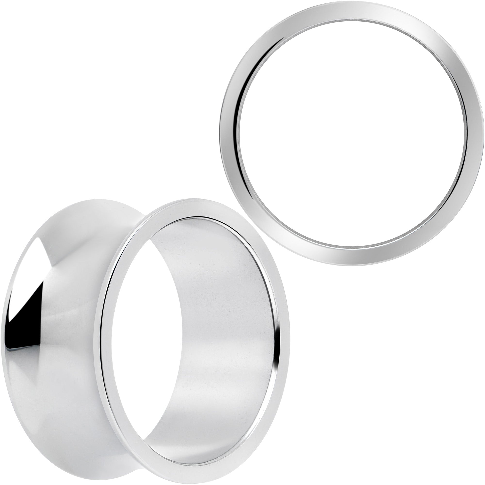 Hand Polished Thick Double Flare Tunnel Plug Set 6mm to 25mm