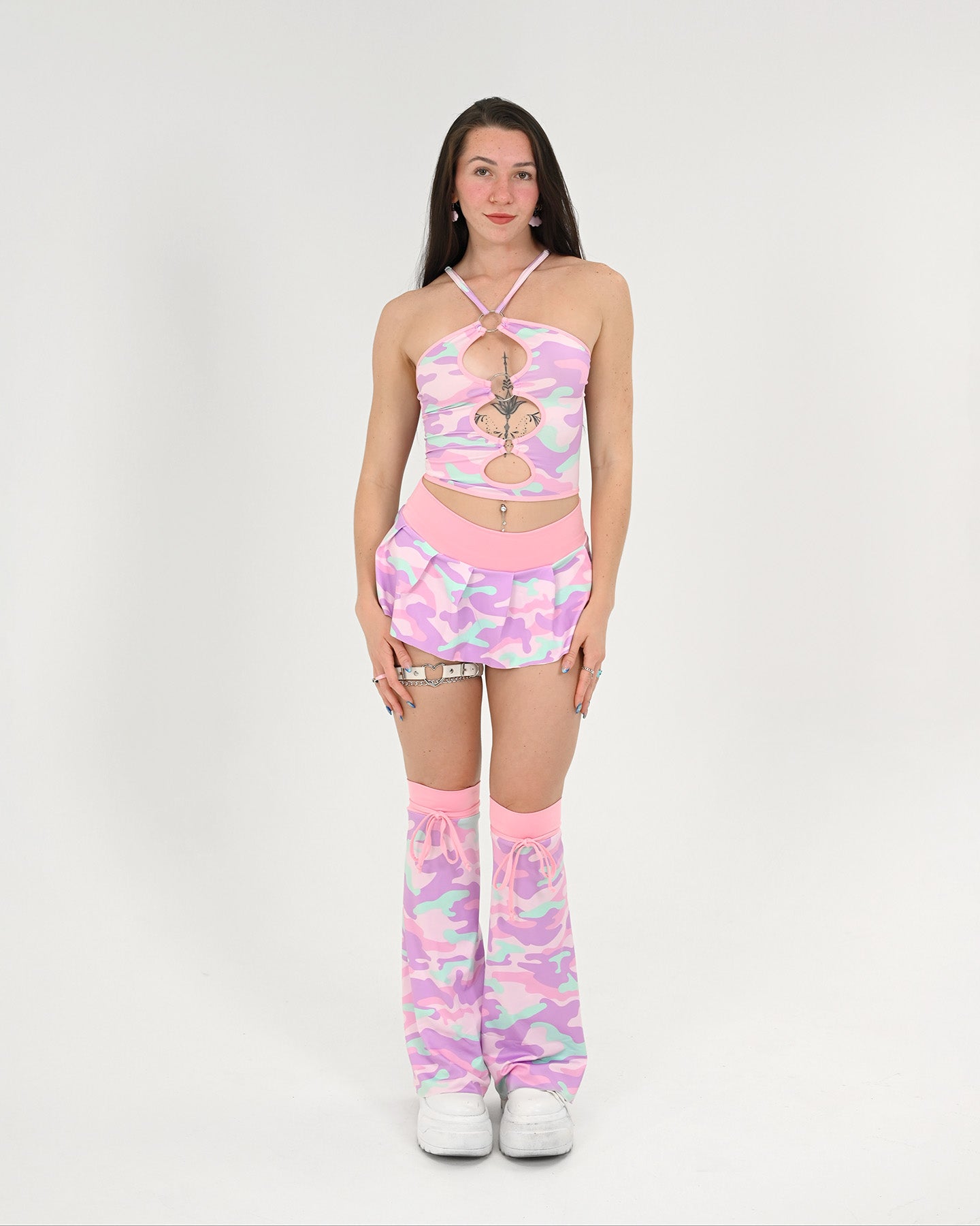 Cotton Candy Camo Mini Skirt